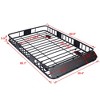 Universal Roof Rack Cargo Carrier Basket Rooftop Luggage Holder Carrier Basket For Camping Traveling - 4 of 4