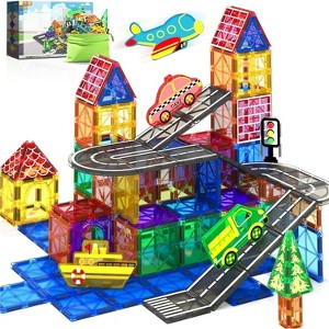 Magnetic Tiles City Road Set – Sensory Toys, Indoor Outdoor Classroom Must-Haves - 1 of 4