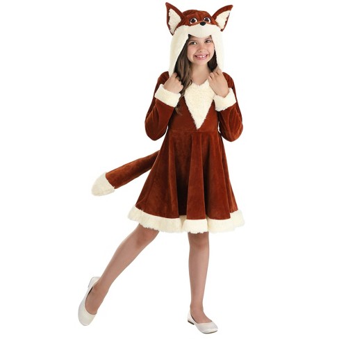HalloweenCostumes Large Girl Fox Dress Girl s Costume Brown Brown