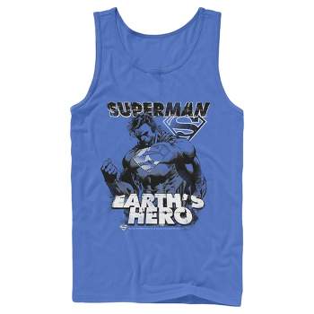 Men's Superman Grunge Earth's Hero Tank Top