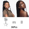 Unique Bargains Fashion Hollow Hair Cuffs Dreadlock 36 Pcs - 3 of 4