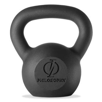 Philosophy Gym Cast Iron Kettlebell Weight, 5 lbs