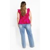 Women's Plus Size Marli Print Top - magenta | CITY CHIC - 3 of 4