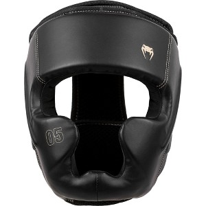 Venum Impact EVO Boxing and MMA Headgear - Black/Beige - 1 of 2