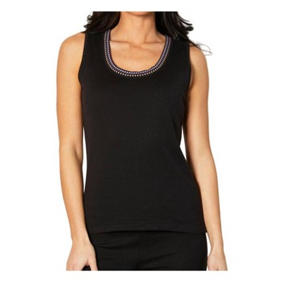 Women's Knit Tank with Detail - Angel Apparel