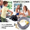 SereneLife Natural Gas Hose with Quick Connect Fittings - 10-Foot Conversion Kit for Outdoor Use - 3 of 4