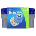 Ziploc Square Containers with Smart Snap Technology - 4ct