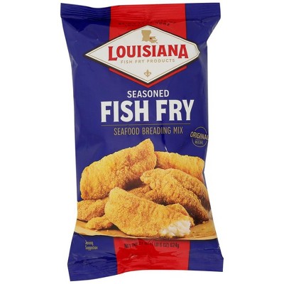 Louisiana Fish Fry Seasoned Fish Fry Breading Mix- 12 pack, 22 oz