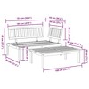 vidaXL Patio Pallet Sofa Set 2 pcs Solid Wood Acacia - 4 of 4