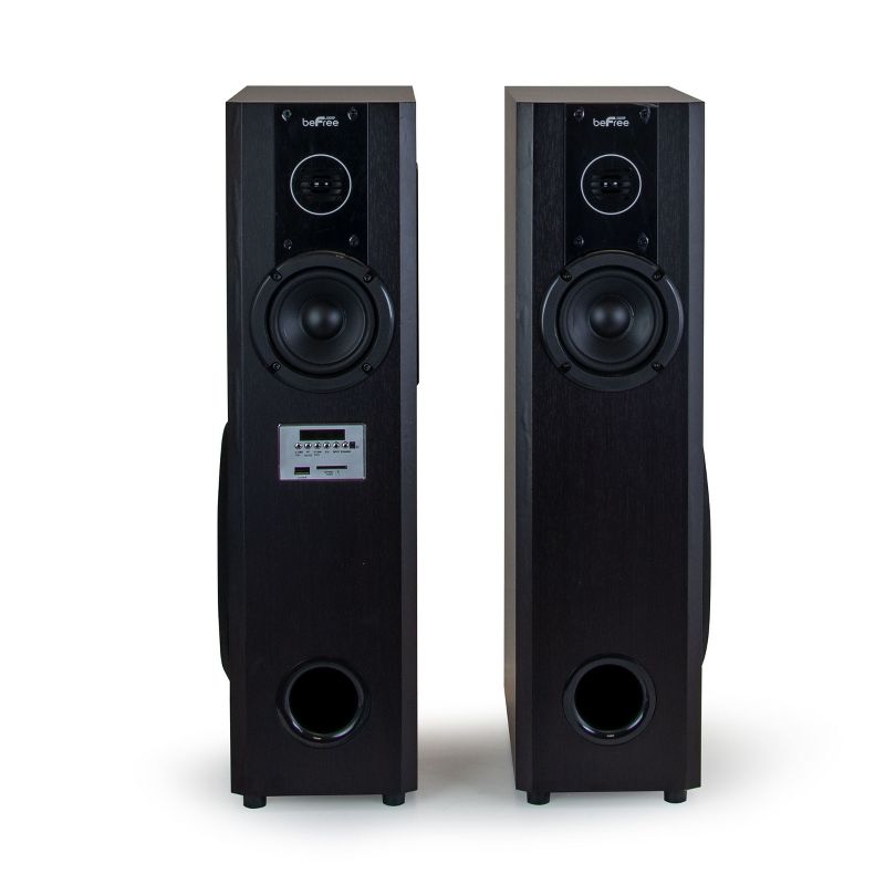 beFree Sound 2.1 Channel Home Theater Bluetooth Powered Double Tower Speakers, 5 of 9
