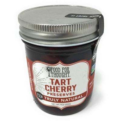 Food for Thought Preserves Cherry Tart Natural - Case of 6 - 9 Oz