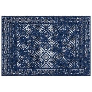 Vintage Washable Rug – Non-Slip, Non-Shedding, Low Pile Floral Carpet for Living Room & Bedroom - 1 of 4