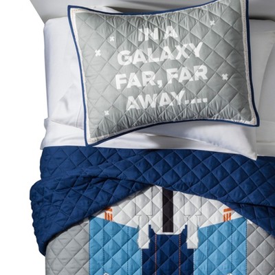 Star Wars&#174; Gray & Blue Quilt Set (Twin)