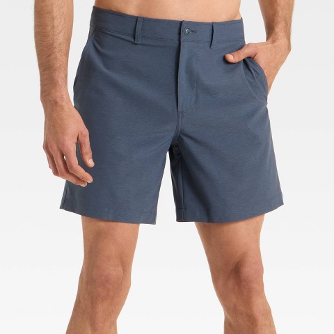 Мужские шорты Goodfellow & Co Men's 7'' Hybrid Swim Shorts - Goodfellow & Co™ Navy Blue 36