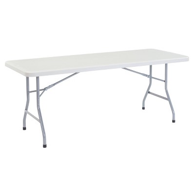 target white folding table