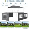 10x20 Pop Up Canopy Tent, Commercial Heavy Duty Canopy Tents with Roller Bag, Tents with 6 Removable Sidewalls, Upgraded Thickened Legs, 6 Sand Bags - 4 of 4