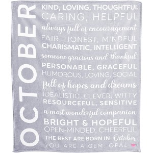 Pavilion Gift Company - October - 50" x 60" Royal Plush Blanket - Throw Blankets - 1 of 4