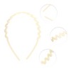 Unique Bargains Women's Classic Elegant Frosted Wavy Hairband 5.51"x4.72" 1 Pc - 2 of 4
