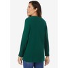 Woman Within Embroidered Thermal Henley Tee - 3 of 4