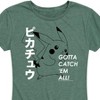Women's - Pokémon - Pikachu Gotta Catch 'Em All! Short Sleeve Graphic T-Shirt - 2 of 4