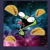 Boys' - Invader ZIM - ZIM Loves Tacos Long Sleeve Graphic T-Shirt - 2 of 4