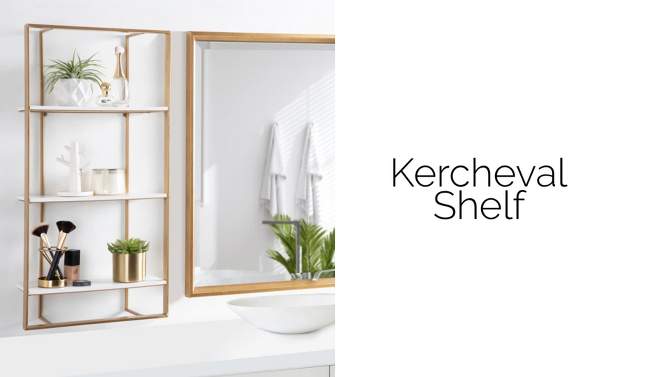 15" x 32" Kercheval Modern Wood Shelf - Kate & Laurel All Things Decor, 2 of 11, play video