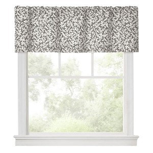 Ellis Curtain Sea Tumble 3" Rod Pocket 100% Cotton Machine Wash and Dry Tailored Valance 50" x 16" Grey - 1 of 4