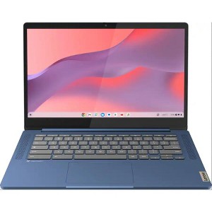 Lenovo - IdeaPad Slim 3 Chromebook Laptop - 14" Full HD Touchscreen Laptop - MediaTek Kompanio 520 - 4GB Memory - 64GB eMMC - Abyss Blue - 1 of 4