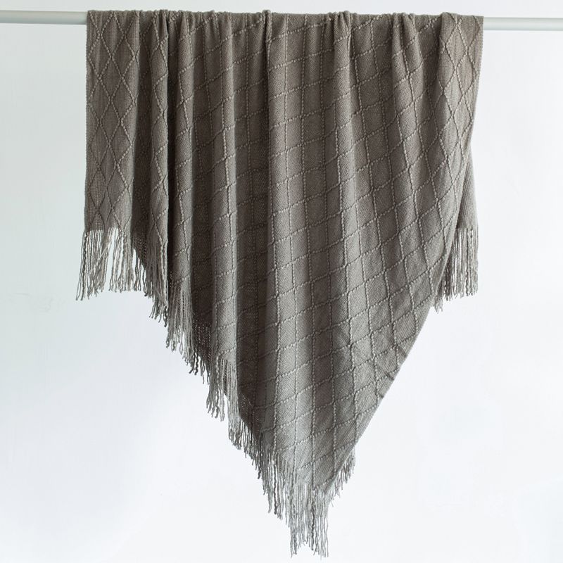 Deerlux Decorative Throw Blanket - 50x60 in Soft Knit with Fringe Edges for a Cozy Touch to Your Living Space, All-Season, Ideal for Lounging, Gifting, 3 of 10