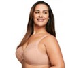 Glamorise Womens Low Cut WonderWire Lace Underwire Bra 1240 Cappuccino - image 3 of 4