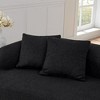 Kumasinova Modern Minimalist Lazy Sofa, Lamb's Wool Fabric Curved Modular Sectional Sofa, No Assembly, High-Density Foam, Couch for Living Room - 2 of 4