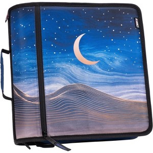 Case-it Print Might Zip Tab Zipper Binder Expanding File Folder and Shoulder Strap and Handle - 1 of 3