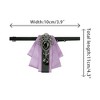 INSPIRE CHIC Women's Rhinestone Brooch Tie Pre-tied Ribbon Ties for Elegant Party - 2 of 4