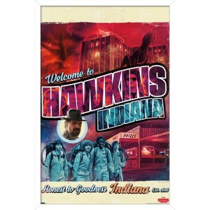 Trends International Netflix Stranger Things - Welcome to Hawkins Indiana Framed Wall Poster Prints - 1 of 4