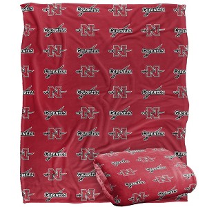 Nicholls State University Logo Pattern Silky 50x60 Blanket, 1 Sided - 1 of 4