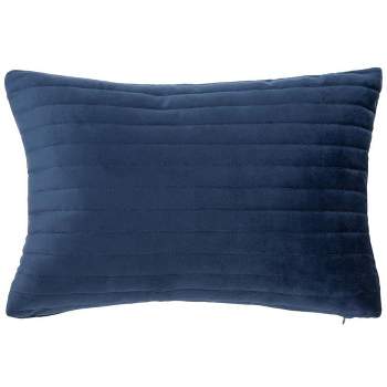 Darza Pillow - Dark Blue - 12" x 20" - Safavieh .
