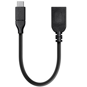 Monoprice USB C to USB A Female 3.1 Gen 1 Extension Cable - 0.5 Feet - Black | Fast Charging, 5Gbps, 3A, 30AWG, Type C - Essentials Series - 1 of 4