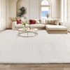 Luxury Modern Plush Fluffy Velvet Rug 5 x 8 ft, Faux Wool Rugs with  Non-Slip & Washable,for Bedroom Living Room Nursery - 3 of 4