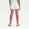 Girls' Mid-Rise Patch Pocket Cuffed Jean Shorts - Cat & Jack™ - 2 of 3