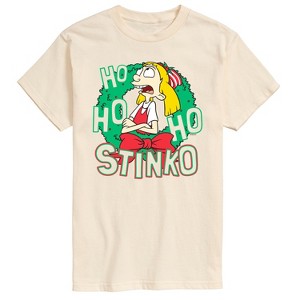 Men's - Hey Arnold! - Ho Ho Ho Stinko Short Sleeve Graphic T-Shirt - 1 of 3