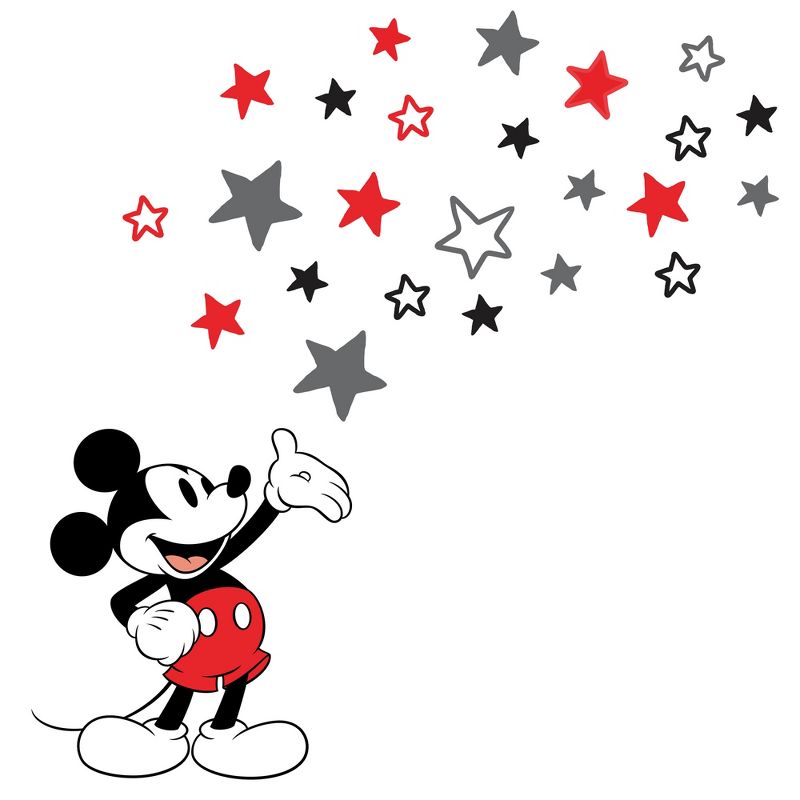 Lambs & Ivy Disney Baby Magical Mickey Mouse Wall Decals - Gray/Red, 1 of 4