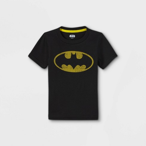 Toddler Boys' Batman Short Sleeve Graphic T-shirt - Black 3t : Target