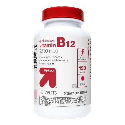 Vitamin B12 2500mcg Quick Dissolve Tablets - Cherry Flavor - up & up™