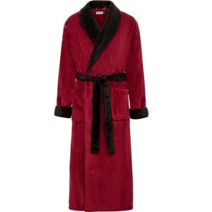 ADR Men's Ultra Plush Fleece Robe, Big and Tall Bathrobe - 1 of 3