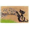 HomeRoots 18" X 30" Brown and Black Coir Cat Welcome Outdoor Door Mat - 4 of 4