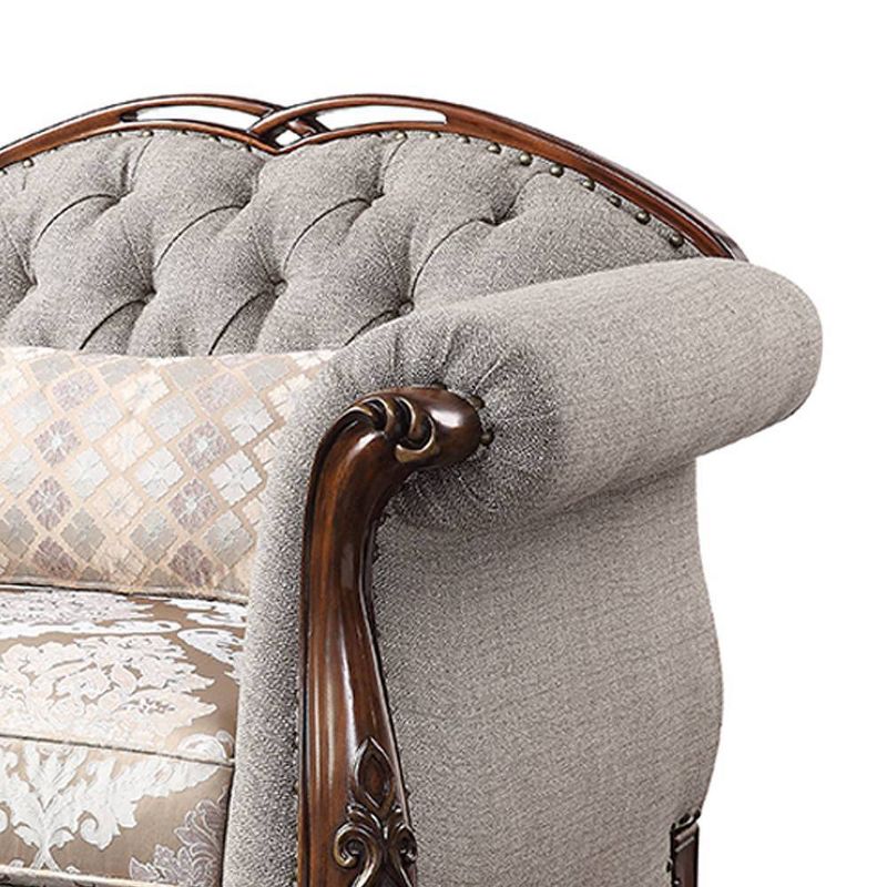 48&#34; Miyeon Fabric Chair Cherry - Acme Furniture, 6 of 10