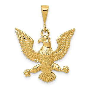 Black Bow Jewelry 14k Yellow Gold Polished Eagle Pendant - 1 of 4