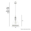 Hunter Fans 13" Van Nuys Pendant Light Brushed Nickel Finish - Industrial Luxe Design for Modern Spaces - 4 of 4