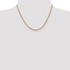 Black Bow Jewelry 10k Yellow Gold 3mm Solid Concave Anchor Chain Necklace - 2 of 4