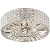 Possini Euro Design Avera Modern Ceiling Light Flush Mount Fixture 15 1/2" Wide Chrome 6-Light Clear Faceted Crystal for Bedroom Kitchen Living Room - 4 of 4